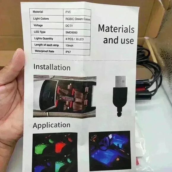 NEW Smart LED Interior Car Lights Dash LED Waterproof - Picture 2 of 9